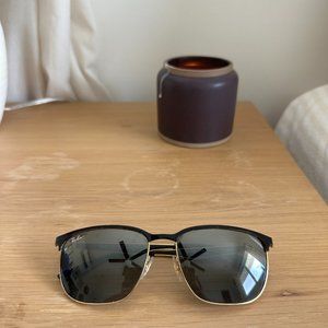 Ray-Ban RB3569 Men's Sunglasses - Polished Black on Gold